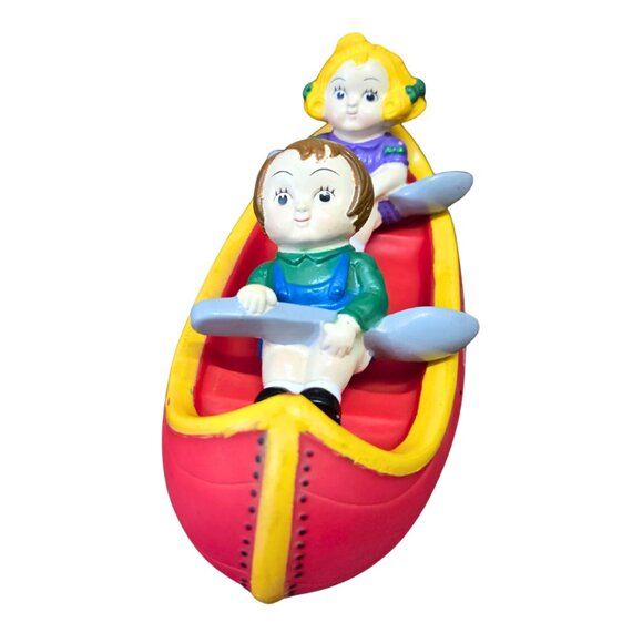 Campbell's Soup Kids Sitting In A Boat Vinyl Figures Bathtub Toy Promo 2004 - Picture 8 of 9